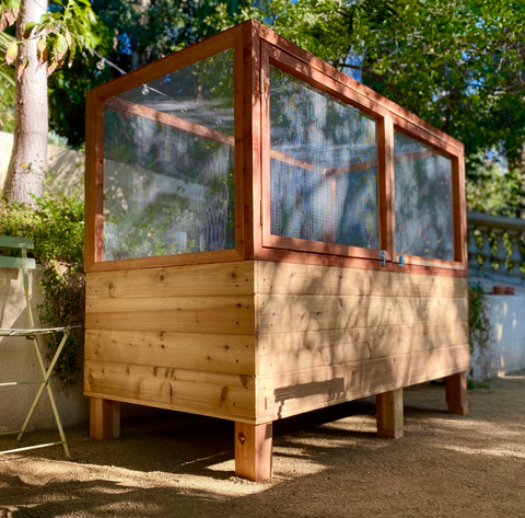 squared cube w/ wardrobe doors